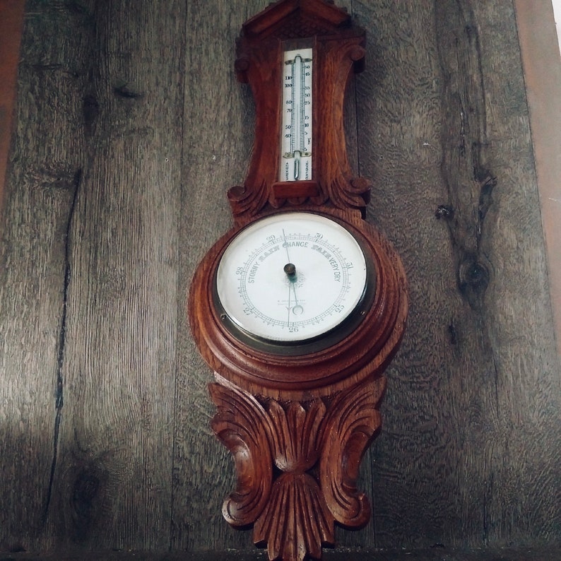 ANTIQUE R. Mcqueen BAROMETER Newcastleupontyne // English Etsy