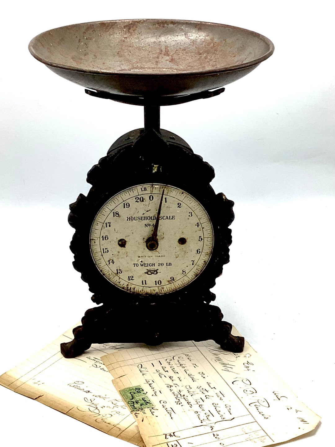 Antique English SALTER HOUSEHOLD SCALE No. 49 / Victorian Kitchen