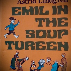 SÄLLSYNT FÖRSTA UPPLAGA Emil i soppterrinen: Astrid Lindgren // sällsynt bok från Pippi Långstrump-författaren // första upplagan berömd svensk bok bild 3