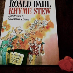 ROALD DAHL 1st EDITION 'Rhyme Stew' Illustrated by Sir Quentin Blake // 1989 Near Perfect Roald Dahl Children's Book // R. Dahl Masterpiece
