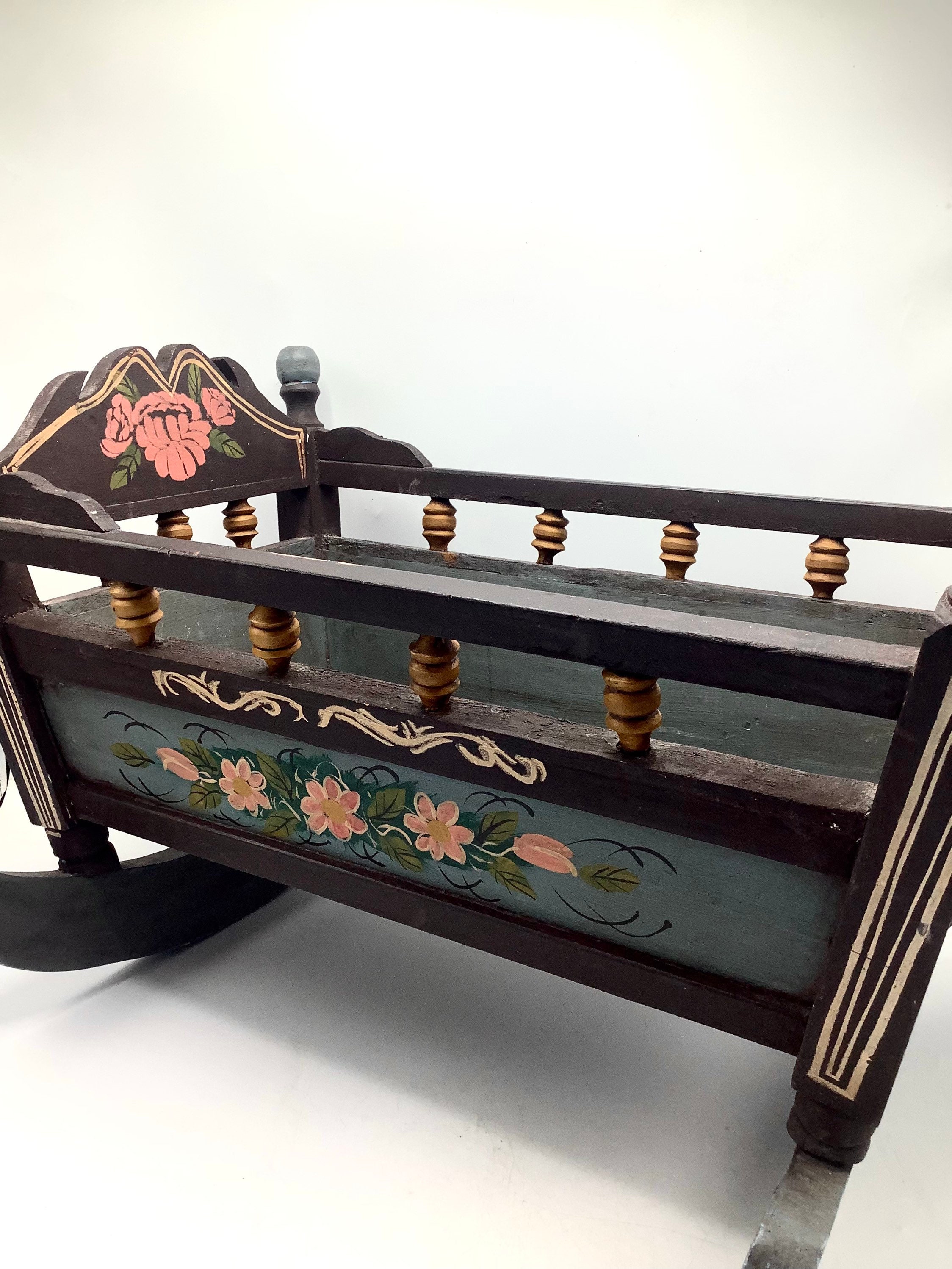 Baby wooden sales cradle