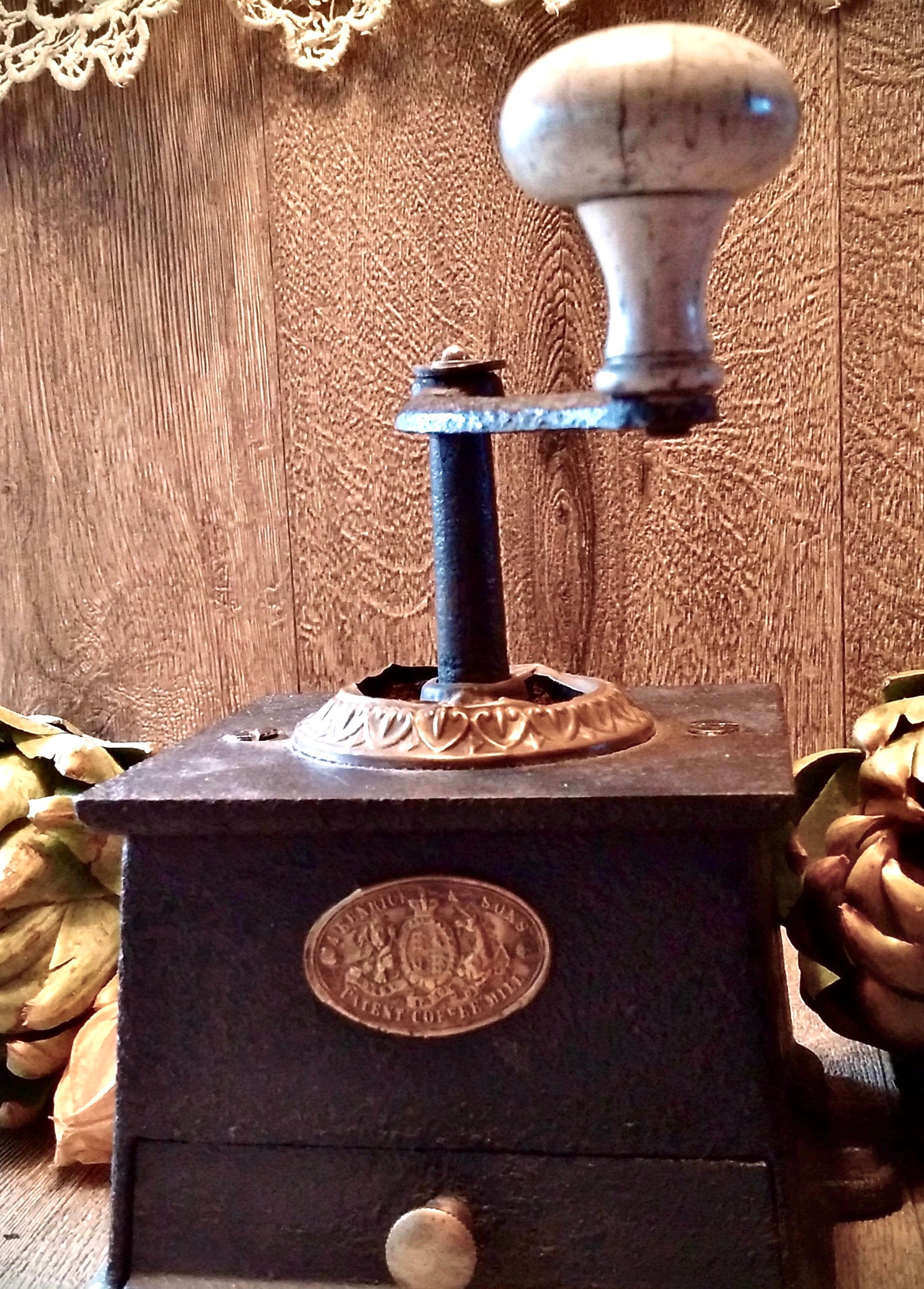 ENGLISH ANTIQUE KENRICK & Sons Patent Coffee Grinder No. 3