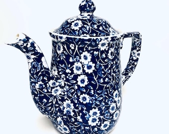 Burleigh Victorian Chintz Coffee Pot Staffordshire England - Etsy