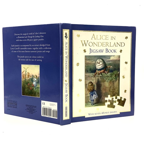 PERFECT UNUSED Alice in Wonderland JIGSAW Book Illustrated by  