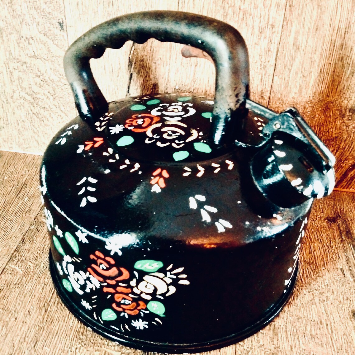 English BARGEWARE WHISTLING Kettle Handpainted Vibrant Etsy UK