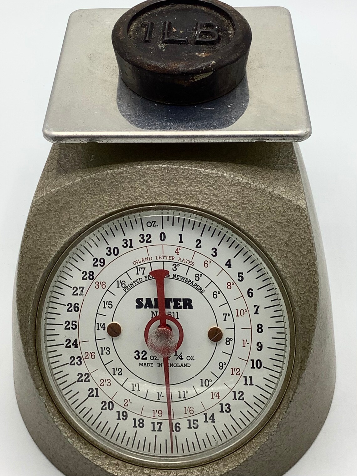 SALTER No. 155 POSTAL SCALE Showing Pounds & Ounces and Etsy