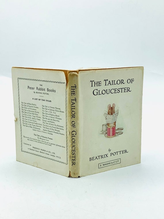 Early Edition Beatrix Potter 'the TAILOR OF GLOUCESTER' With Non
