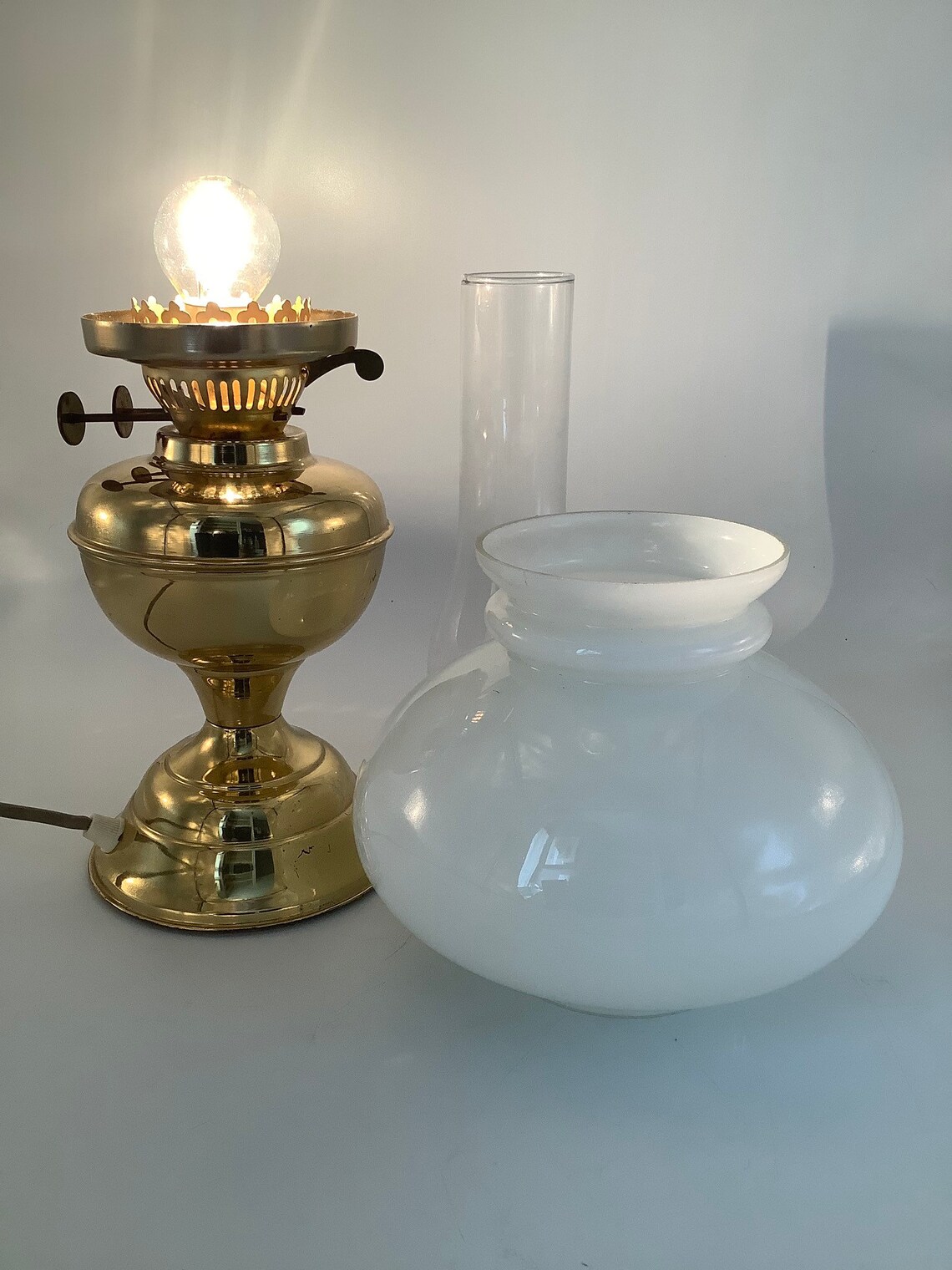 HUGE 50cm Electric Oil Lamp in Perfect Working Order With Etsy