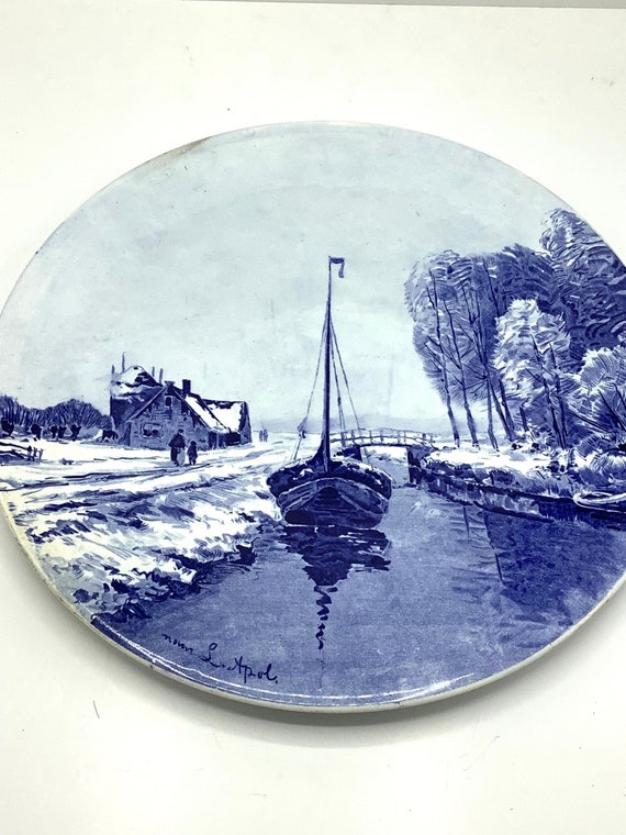 絵画 デルフト焼き アンティーク オランダ