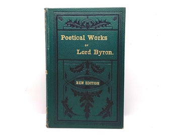 Edición del siglo XIX OBRAS POÉTICAS de Lord BYRON Publicado por Dunn & Wright, Glasgow, en excelentes condiciones / Regalo perfecto para los amantes de Byron