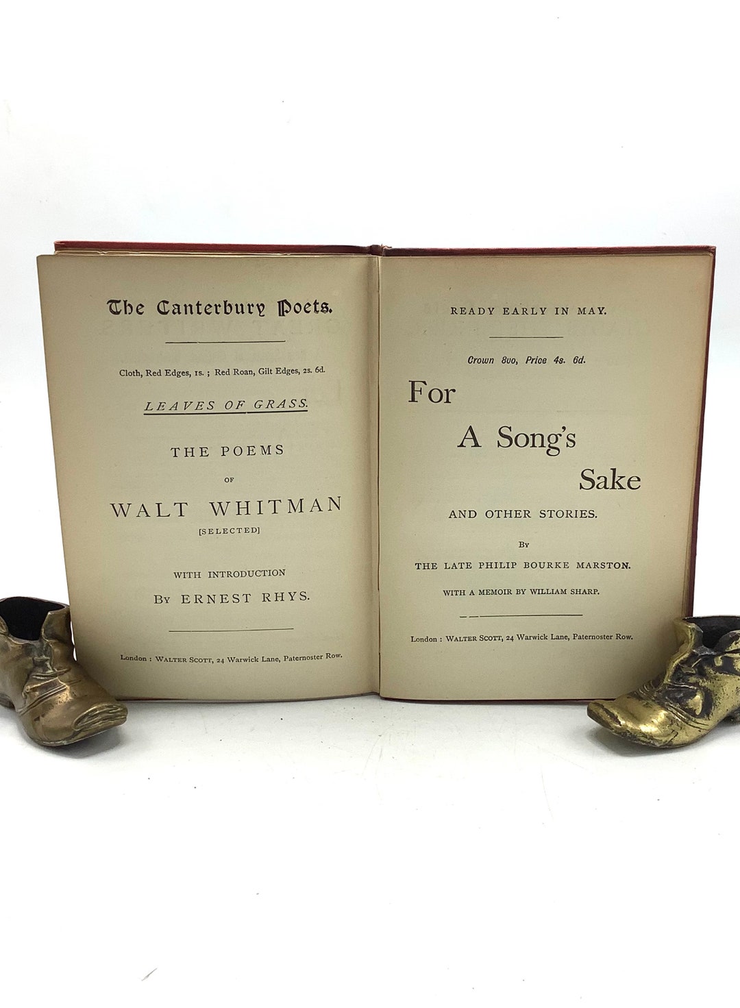 First U.K Edition 1887 SPECIMEN DAYS in AMERICA by Walt Whitman
