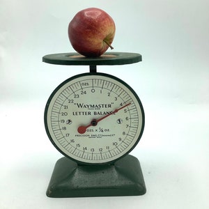 Jahrgang Mitte der 1950 WAYMASTER POSTAGE SCALE hergestellt in England / britische Versand Skala / Retro Home Office / Mann Höhle Zubehör