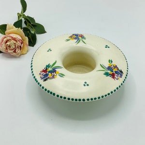 PERFECT! POOLE AARDEWERK Art Deco Posy Vaas Made in England / Early to Mid-Century English Interior Accessoire / Mooi cadeau voor moeder
