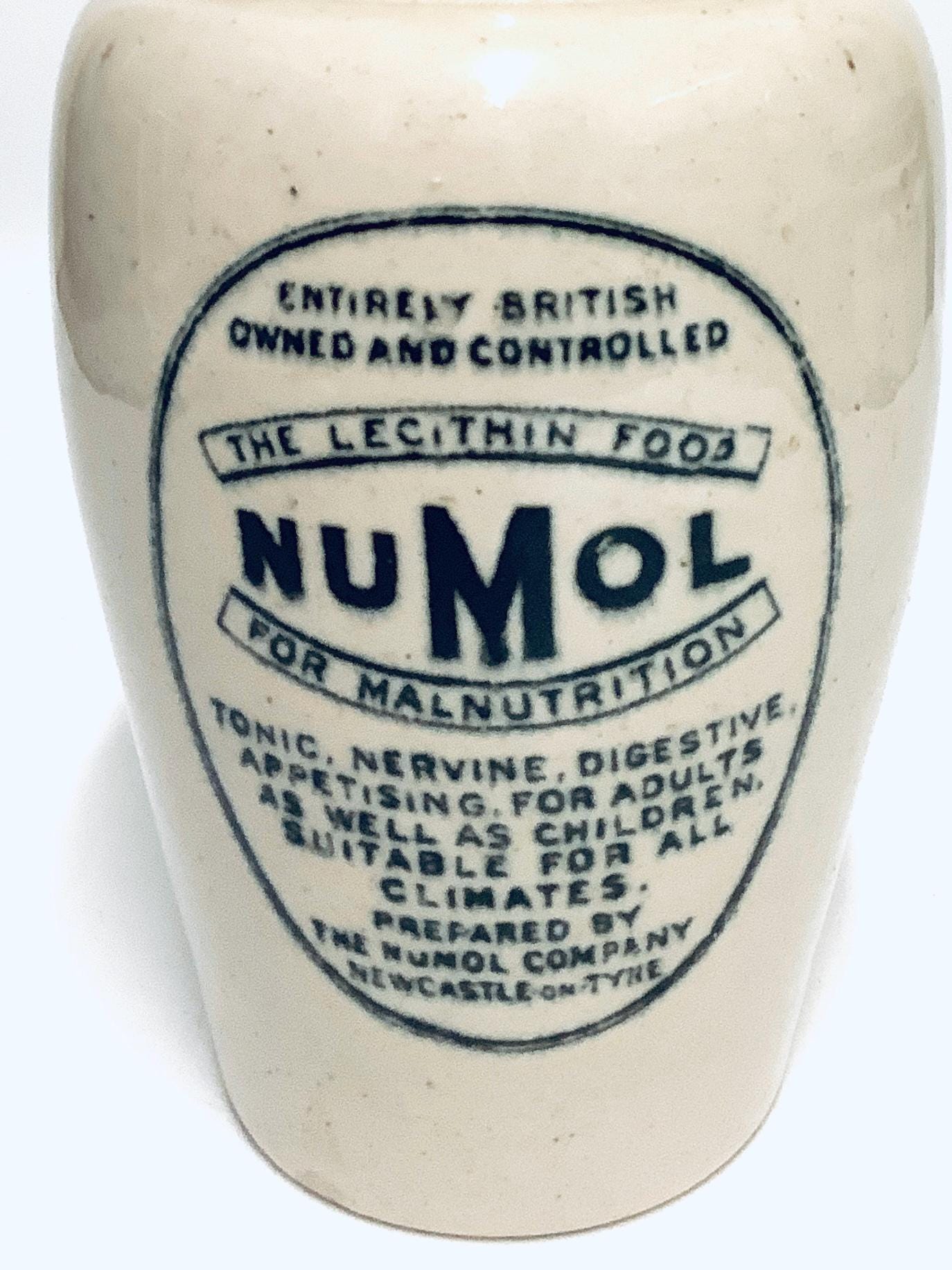 Extra Large Antique “NUMOL for MALNUTRITION” ADVERTISING Jar ...