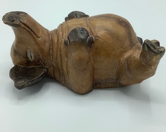 PEREGRINE Le PORC PARFAIT Cochon en bois sculpté à la main / Cadeau idéal pour l’éleveur / Bon à donner à l’amoureux des cochons dans votre vie