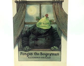 Primera edición (1977) Libro de tapa dura FUNGUS The BOGEYMAN de Raymond BRIGGS y copia gratuita de "The Snowman" de Briggs