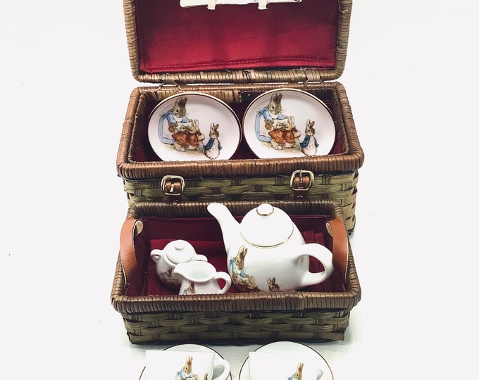 BEATRIX POTTER Peter Rabbit Miniature Teafortwo Set Made by REUTTER