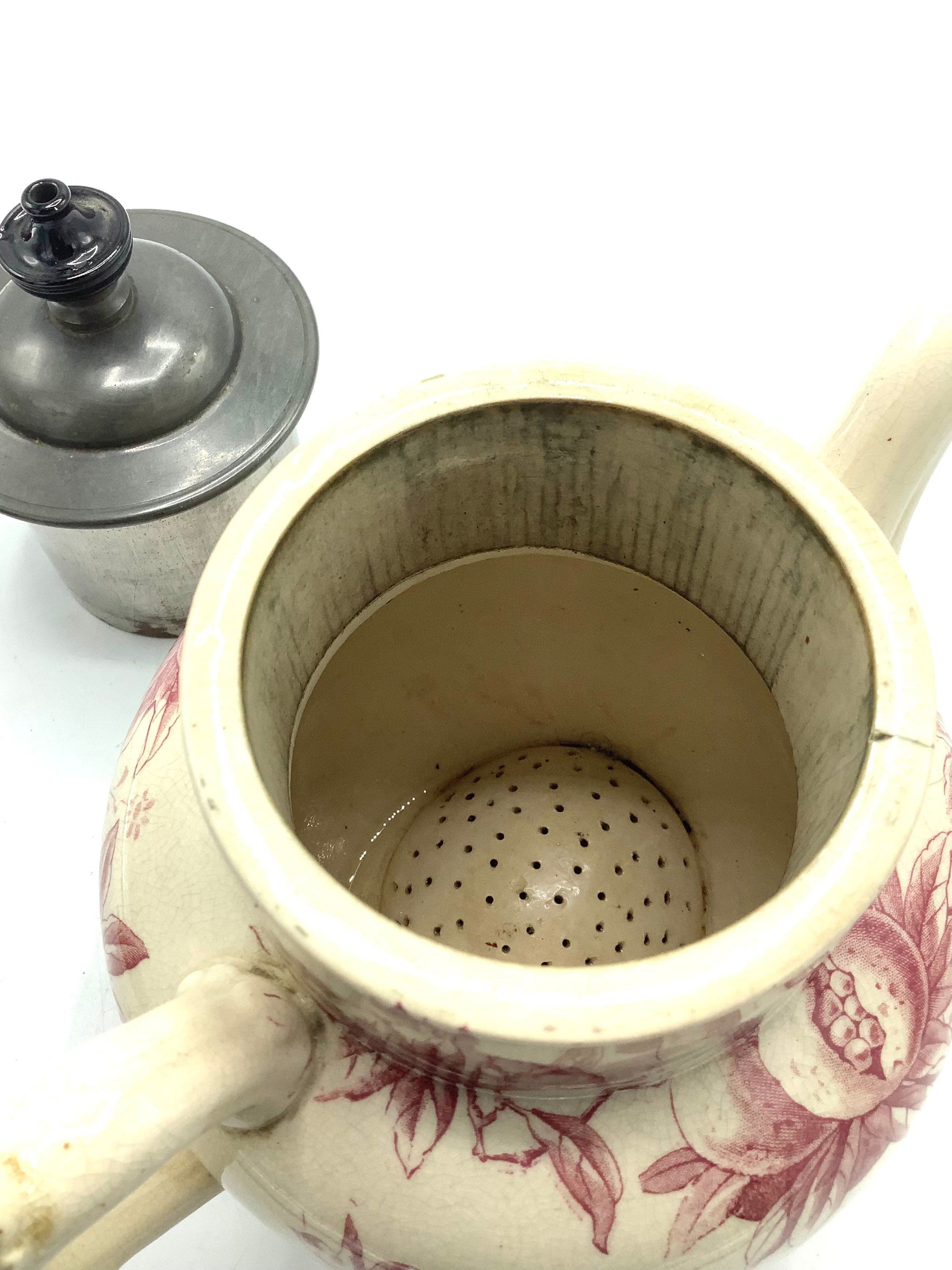 Antique Doulton Patented SELFPOURING TEAPOT pomegranate/ Etsy UK