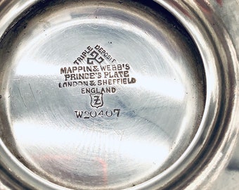 Antique MAPPIN WEBB SILVER Fruit Basket Prince's Plate English