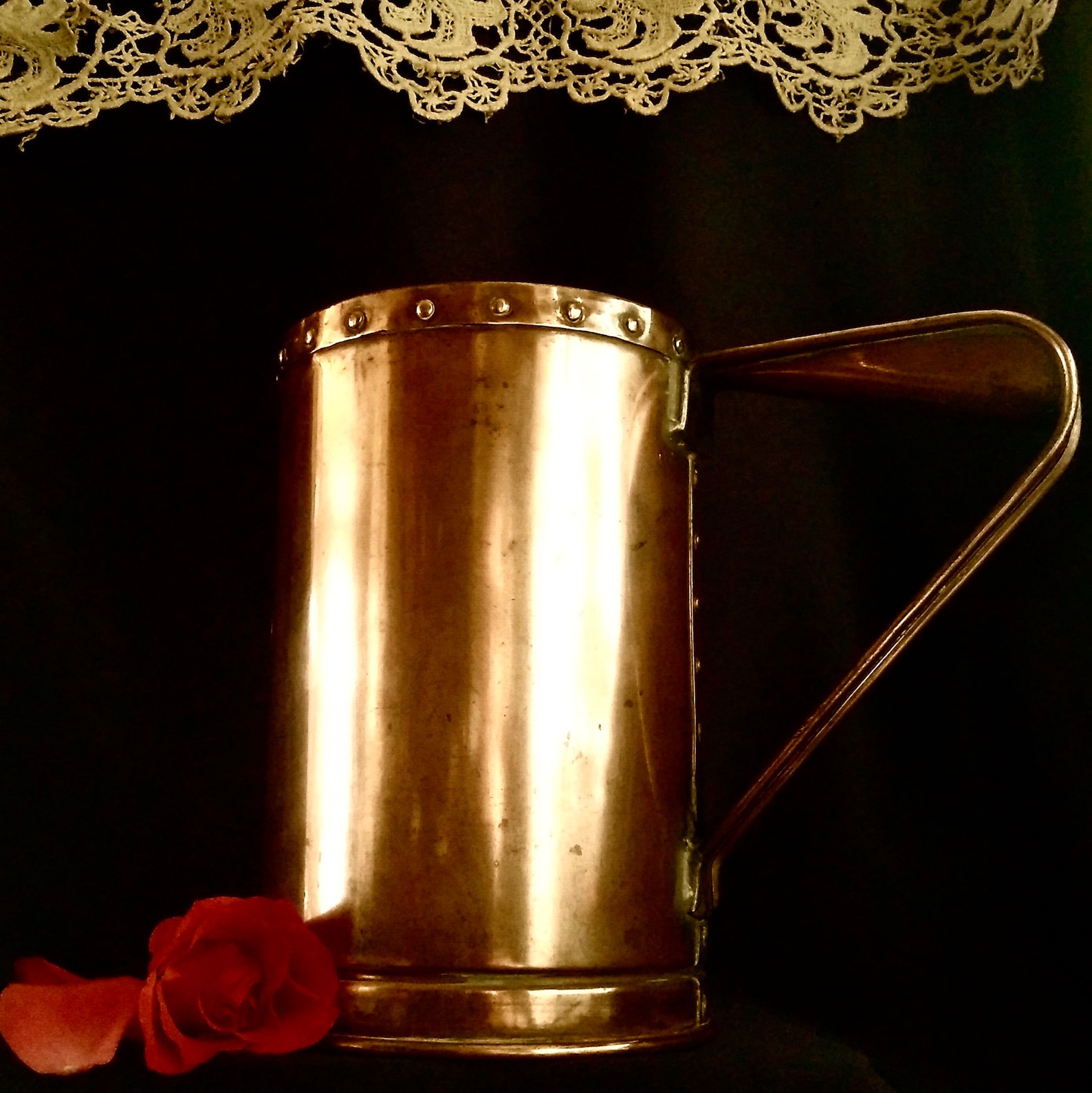 Rare COPPER MEASURING JUG by 'four Oaks' Birmingham Etsy UK