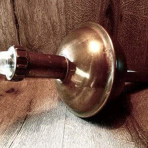 BRASS CARRIAGE LAMP Hand-made in England // Early Century Coach Light // Fabulous Prop for Man-cave // Old English Character Car Illuminator
