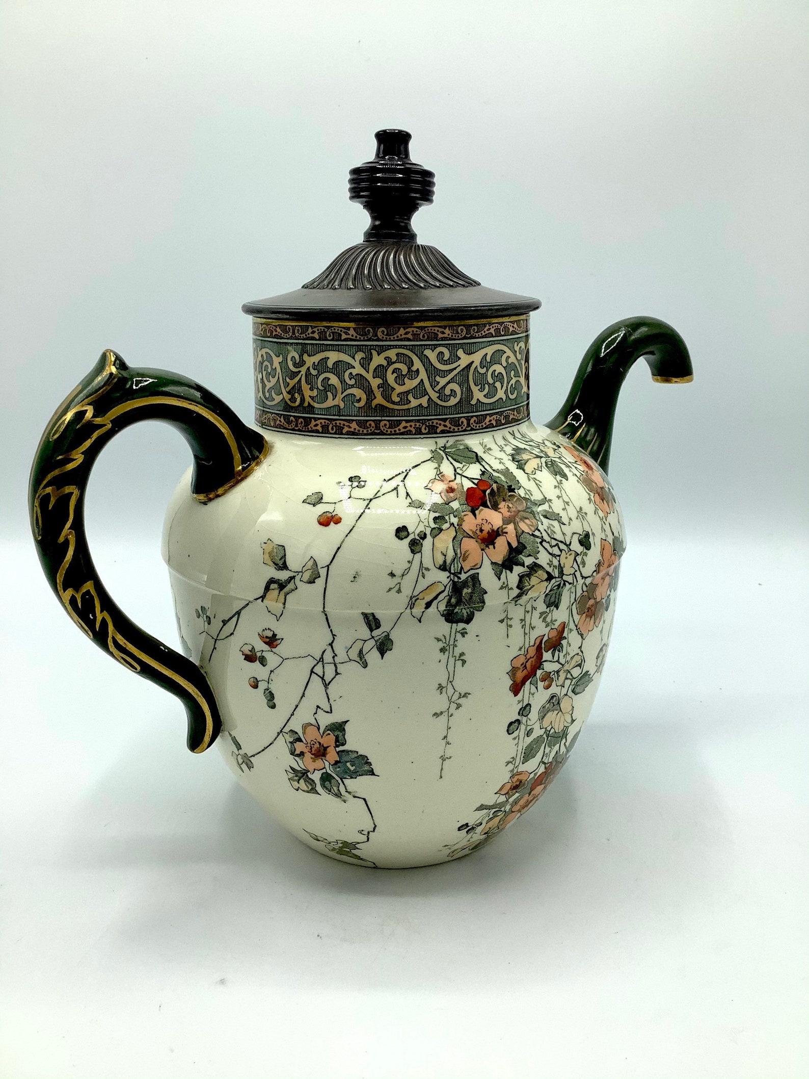 Antique Doulton Patented SELFPOURING TEAPOT / Rare 19th Etsy