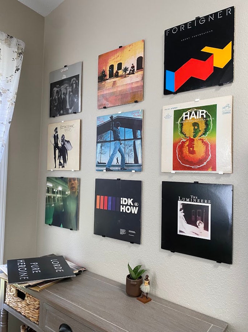 Multi-pack Minimalist Vinyl Wall Mounts Damage-free Album - Etsy