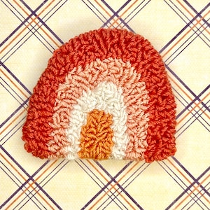 Rainbow magnet | Refrigerator magnet | Punch needle