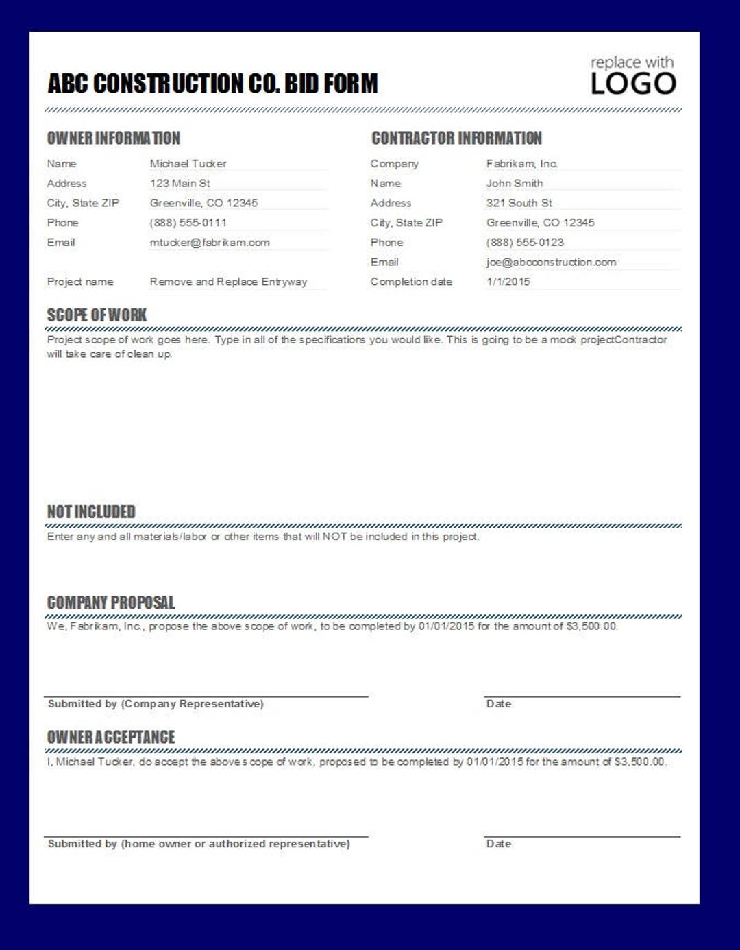 construction-bid-project-form-microsoft-excel-template-etsy