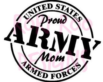 Download Army mom decal | Etsy