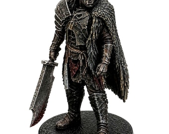 Dark Orc War Captain – Grimdark Warlord Miniature. Fantasy miniature