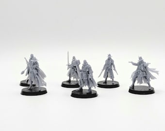 Witch Hunter Miniature 28mm Fantasy Inquisitor with Warhammer Grimdark Tabletop RPG DnD Wargaming Figure