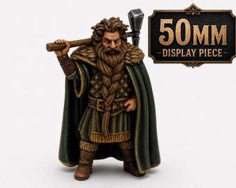 Dwarven Prince of the Mountain Halls – 50mm Display Model