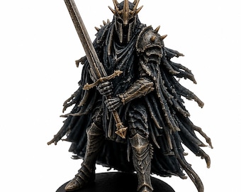 Dark Wraith Knight Miniature –  Resin Figure – Unpainted Fantasy Warrior – Tabletop RPG / Wargaming Model