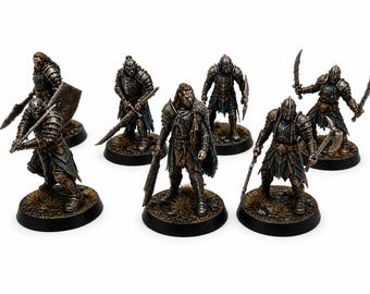 Orc Warriors Set (7) – 28mm Fantasy Miniatures – Dark Horde Infantry – Wargaming & TTRPG Figures