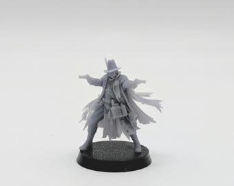 Witch Hunter Gunslinger 28mm Fantasy Inquisitor with Warhammer Grimdark Tabletop RPG DnD Wargaming Figure