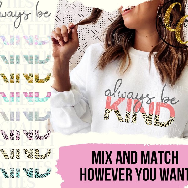 Be Kind Wall Art Etsy