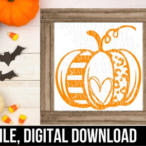 Halloween Pumpkin SVG, Distressed Pumpkin SVG, Leopard Pumpkin SVG, Fall Pumpkin svg, Farmhouse Fall svg, Farmhouse Halloween svg