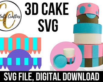 Download 3d Cake Svg Etsy