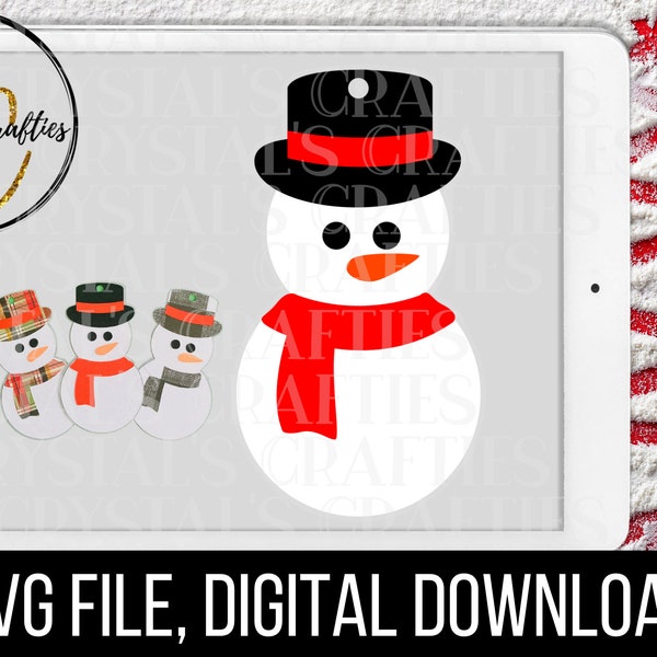 Snowman Gift Tag SVG, Christmas Gift Tag SVG, Snowman SVG, Christmas svg, Gift Tag svg, Snowman Cut File