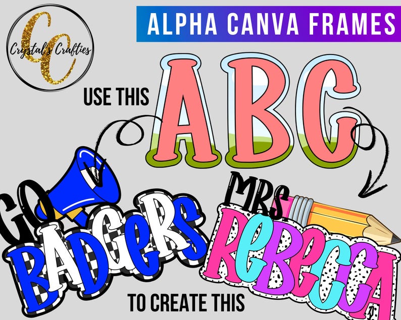 Canva Letter Frames