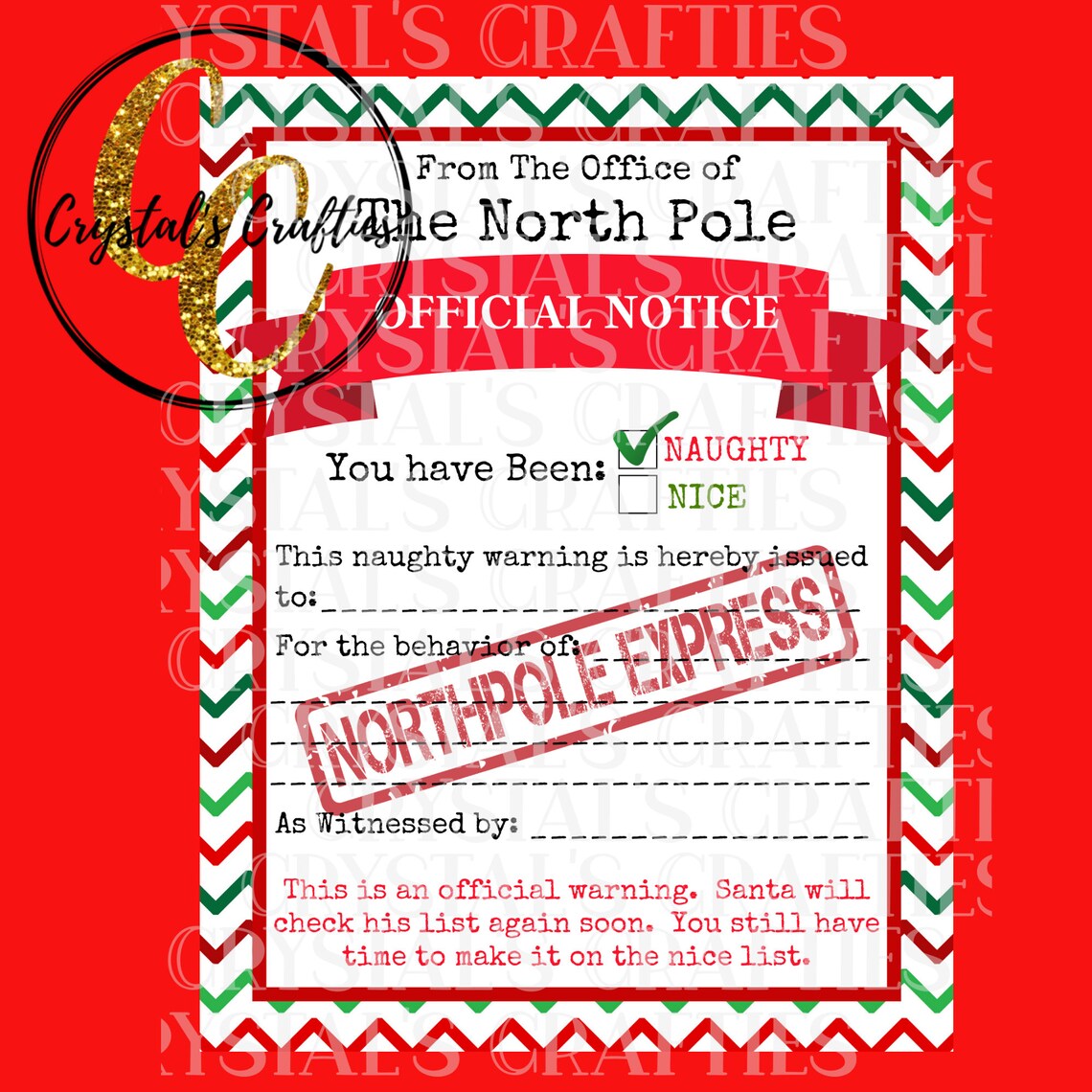 Elf Letters Naughty Warning Elf is Sick Letter Letters From - Etsy