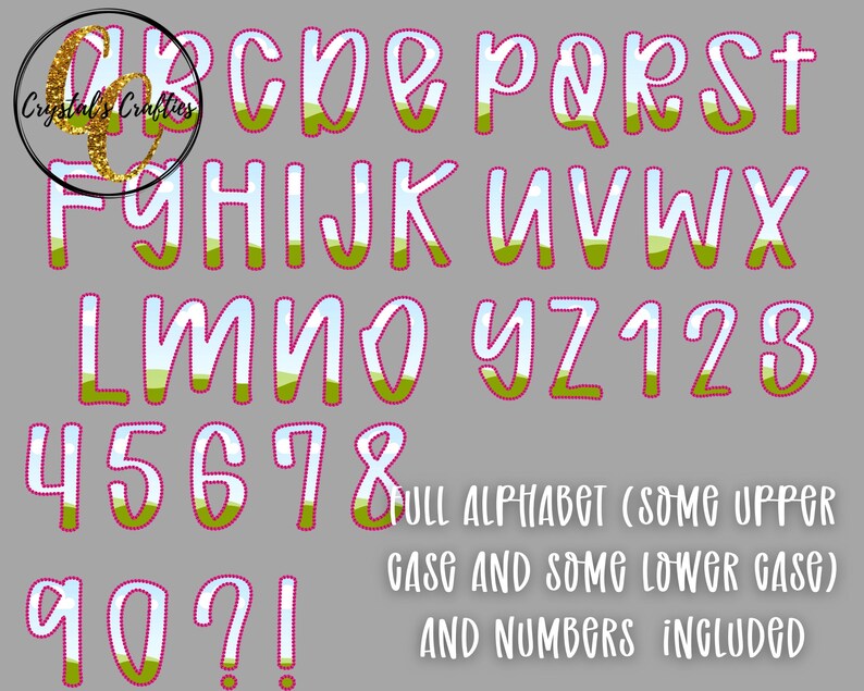 Rhinestone Outline Alphabet Canva Frame Template, Canva Letters, Canva ...