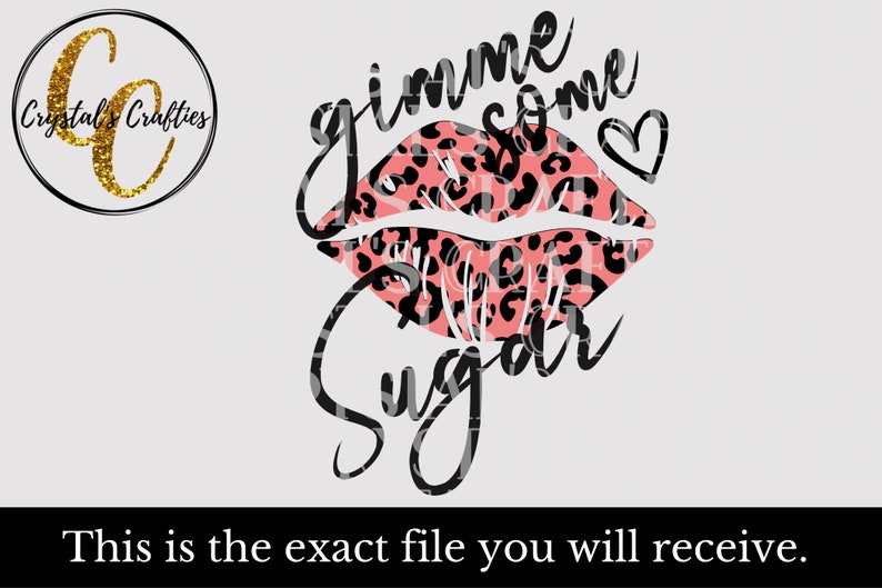 Valentines SVG Gimme Some Sugar SVG Valentines Lips SVG | Etsy