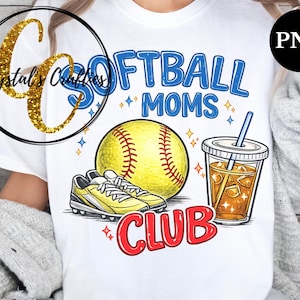 Softball Moms Club PNG