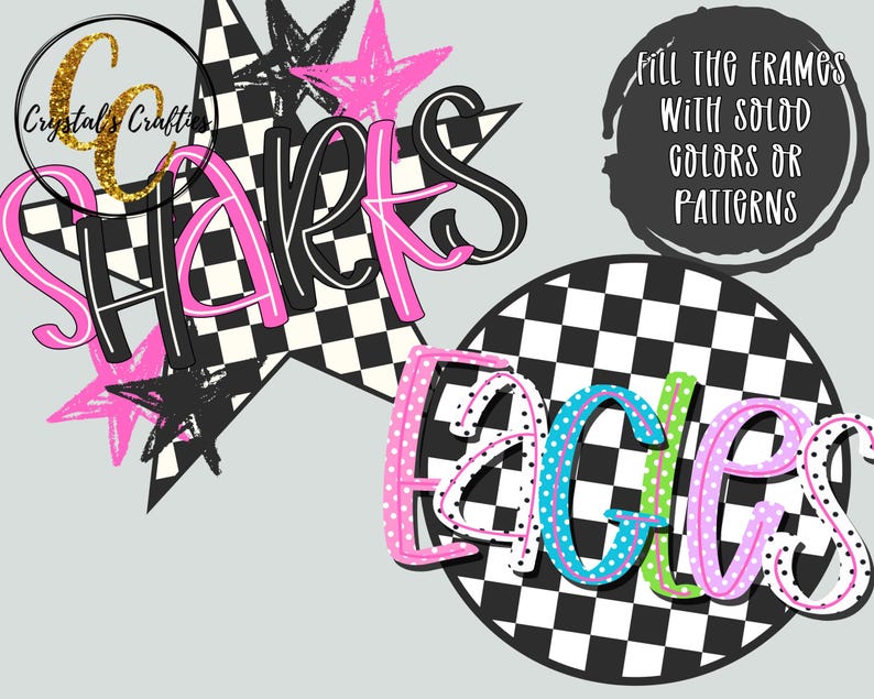 Preppy Canva Alphabet Frames, Center Line Letter Frames, Canva Alphabet Frames, Canva Letter Frames image 2
