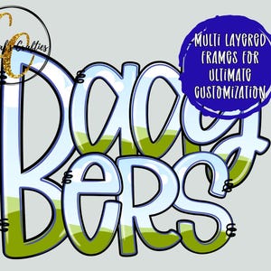 Mascot Doodle Letter Canva Frames, Canva Doodle Letter Frames, Canva Alphabet Frames zdjęcie 2
