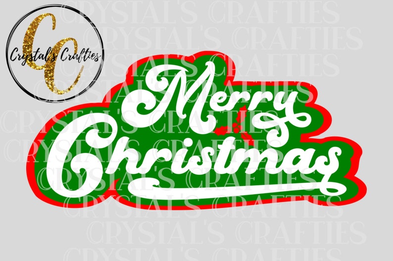 Download Merry Christmas SVG Layered Christmas SVG Retro Christmas ...