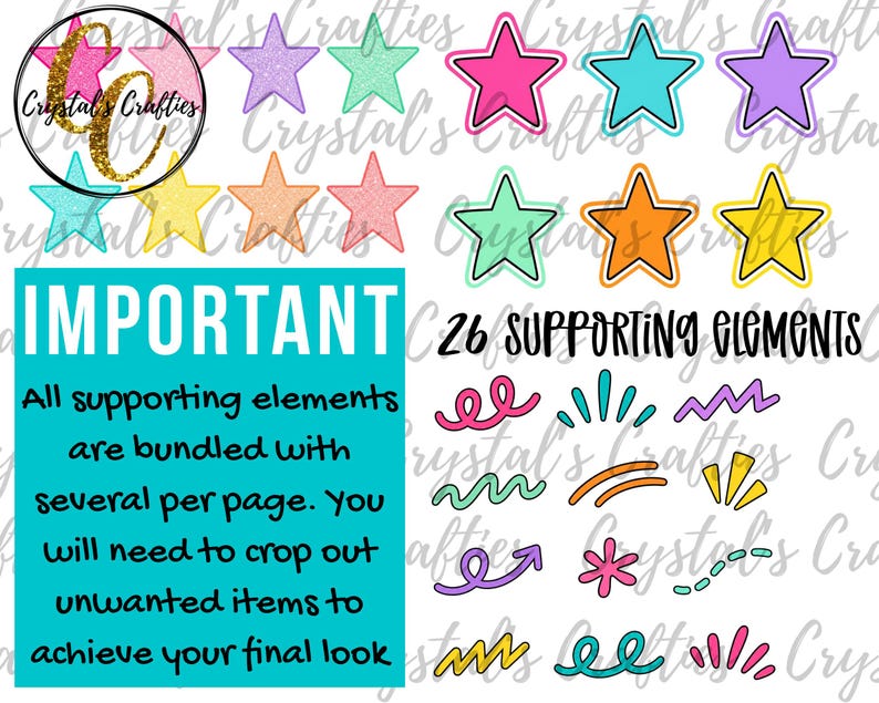 Trendy Mascot Clipart Set, Team Spirit Graphics, School Spirit PNG Bundle image 3