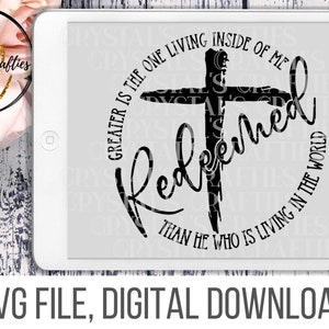 Redeemed SVG, Religious SVG, Christian SVG, Religious T Shirt Design, Redeemed Design